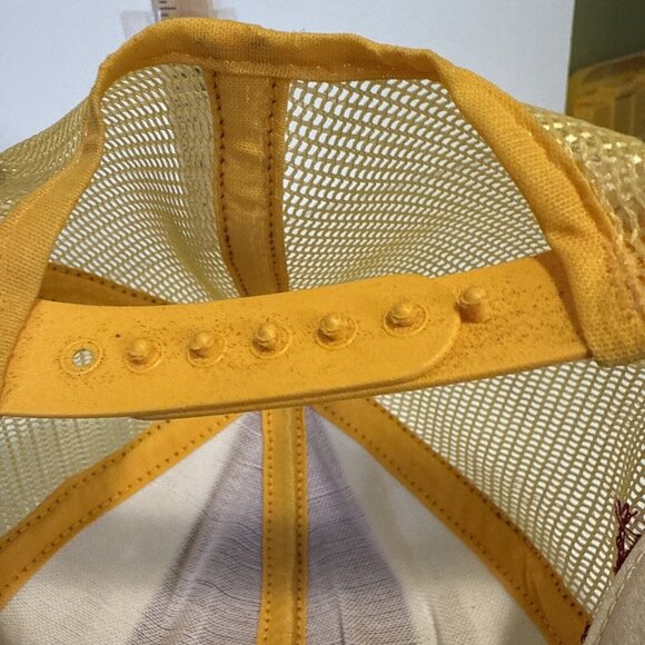 Vintage 80s Washington Redskins NFL Trucker Hat Adult Made In USA Lucky Stripe - Picture 14 of 16